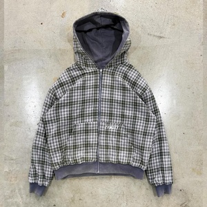 Sweat-shirt à capuche réversible surdimensionné personnalisé avec fermeture éclair, design patchwork à double couche, style streetwear, par un fabricant de vêtements - Product Image 3