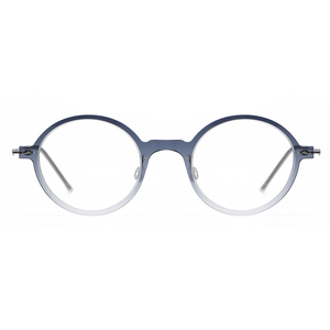SH6508 Gradual Color Square Face Vintage Round Nylon Titanium Eye <strong>Glasses</strong> Frame Dual Purpose Eyeglass Frame - Product Image 1