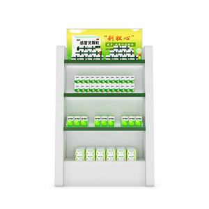 Estantes de <span class=keywords><strong>farmacia</strong></span> MDF de madera blanca personalizados para exhibiciones de productos médicos Estantes de exhibición de soporte de piso de tienda de medicamentos al por menor - Product Image 5