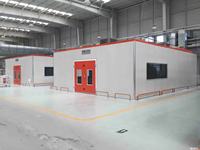 Cabine de peinture pour meubles homologuée CE, système de chauffage au brûleur diesel, four de 24,80 kW, éclairage LED, filtre haute efficacité