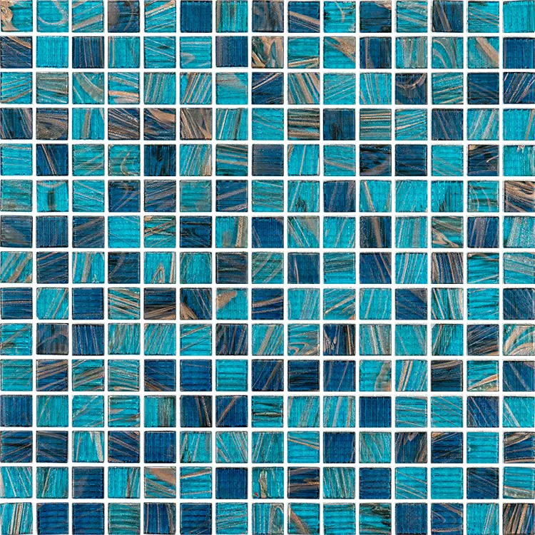 Fabrika kaynağı anti-kalıp fayans mozaik cam koyu mavi kendinden yapışkanlı DUVAR KAROLARI ev dekorasyon için