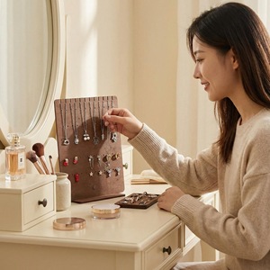 Jingheju Wooden Jewelry Display <b>Stand</b> Creative Style For Necklace Bracelet Storage Rack - Product Image 3