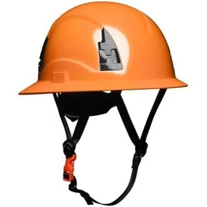 Casque de sécurité gris de type V à bord large non ventilé, suspension à 6 points avec sangle de mentonnière, classe E - Product Image 5