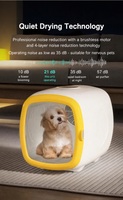 Séchoir intelligent pour animaux de compagnie 62L, sécheuse pour toilettage de chats et chiens 1200W avec 5 modes, 4 vitesses de ventilateur, fonctionnement silencieux pour animaux de compagnie de petite, moyenne et grande taille
