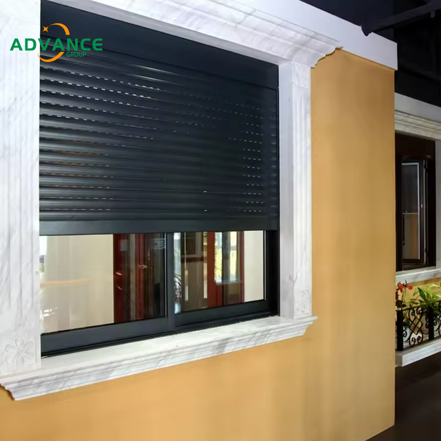 Custom Designed Aluminum Blinds Windproof Insulated Secure Exterior Motorized Automatic Rolling Shutter Windows