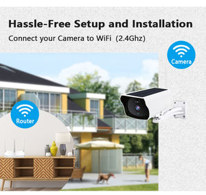 Cámara de Seguridad Solar Inteligente 1080P HD Inalámbrica de Bajo Consumo con Batería, Audio Bidireccional, Detección de Movimiento PIR, Visión Nocturna, Red Wifi 4G - Product Image 4