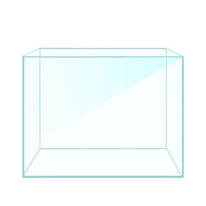 Aquarium en verre ultra-clair de luxe moderne, réservoir écologique à angle droit, paysage <span class=keywords><strong>aquatique</strong></span>, betta, poissons rouges, tortue, plantes aquatiques, extérieur - Product Image 1