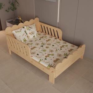 <span class=keywords><strong>Culla</strong></span> in Legno Massello Scandinavo con Sponde di Sicurezza e Cassetto Portaoggetti, Convertibile in Letto per Bambini - Product Image 2