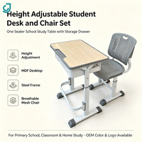 Table et chaise ergonomiques réglables JC pour étudiants, mobilier de classe scolaire, ensemble bureau et chaise pour l'étude, vente en gros