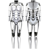 Nouveau costume de cosplay de robot Echo imprimé en 3D pour Halloween, combinaison ajustée en polyester pour hommes