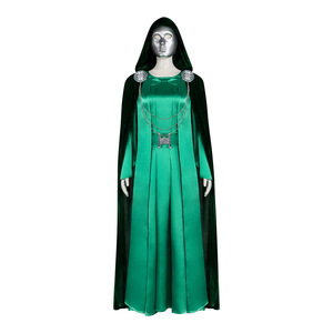 Costume de sorcière du Jour du Jugement Final, tenue de cosplay Latveria, robe longue avec capuche, cape et masque pour Halloween - Product Image 5