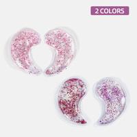 Vente flash - Compresse oculaire en gel réutilisable 7,5*4,2 cm avec paillettes pour soulager la fatigue oculaire, réduire les cernes et soulager le stress