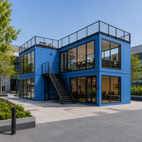 Maison Modulaire en Acier Conteneurisée 20 pieds – Bureau Préfabriqué, Dortoir, Hôtel, Magasin – Grandes Fenêtres et Portes en Verre – Design Moderne – Garantie 3 Ans