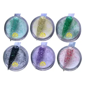 Werke Eigenmarke Großhandel Großhandel Nagelzubehör 3 In 1 Tauchen Glitzer Ema Monomer Butter Tauchen Acryl für Pulver Set