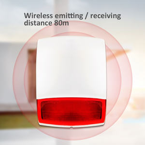 אזעקת סירנה אלחוטית דו-כיוונית חיצונית ופנימית, עוצמתית במיוחד 100dB, 433MHz <span class=keywords><strong>868MHz</strong></span>, עם עיצוב נגד חבלה, התקנה קלה - Product Image 2