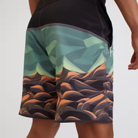 Shorts de bain décontractés pour hommes, taille mi-haute élastique, en nylon, respirants, coupe-vent, séchage rapide, pour sports d'été, surf et plage, avec cordon de serrage