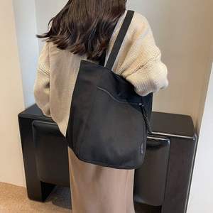 Sac fourre-tout en gros, nouvelle collection automne-hiver, couleur unie, style vintage, sac de maman, décontracté, grande capacité, minimaliste, sac à bandoulière pour femme - Product Image 5