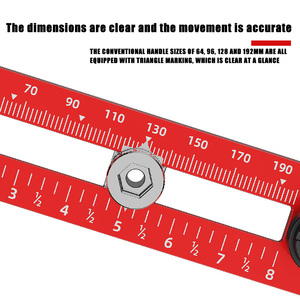 Imbot Adjustable <strong>Hole</strong> Punch Locator <strong>Drill</strong> Guide Suitable <strong>for</strong> Deep Drawers Aluminum Alloy <strong>for</strong> Installation Drawer &amp; Door Handle - Product Image 4