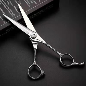 <span class=keywords><strong>Forbici</strong></span> Professionali da <span class=keywords><strong>Barbiere</strong></span> in Acciaio Inossidabile Lucidato Argento per Taglio e Sfilatura, con Punta Affilata, per Destrorsi - Product Image 2