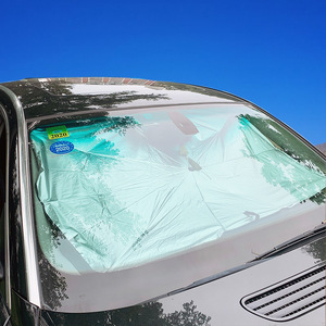 Tablero de aislamiento moderno anti-ultravioleta para ventana de coche, nuevo <span class=keywords><strong>paraguas</strong></span> parasol de verano, parasol frontal plegable telescópico, Manual para adultos - Product Image 2