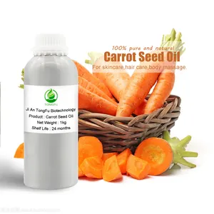 Aceite esencial de semilla de zanahoria prensado en frío Natural puro 100% con excelente cuidado corporal para humectante que ilumina la piel