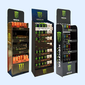 Expositor de Piso Plegable de 3 Niveles Personalizado, Ecológico, para Tiendas Minoristas, Exhibición de Ropa, Estante de Productos de Cartón Corrugado - Product Image 4