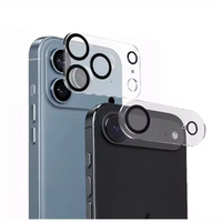 Film de protection en verre trempé anti-rayures pour objectif d'appareil photo, compatible avec iPhone 17, 16, 15, 14, 13 Pro Max, 12, 11
