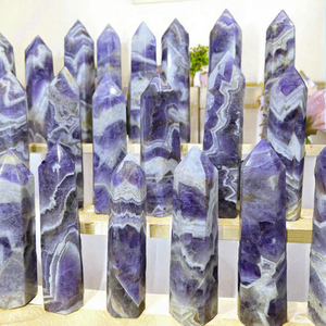 Cristal de Amatista de Alta Calidad, Cristal de Sueño, Artesanía de Cristal, Cuarzo Curativo, Torre de Amatista Chevron, Tendencia de Moda para el Hogar - Product Image 3