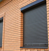Volets roulants de sécurité en aluminium électrique à télécommande, résistants aux intempéries, pour l'intérieur, volets roulants de sécurité pour fenêtres