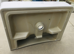 Lavabo Rettangolare di Lusso da Appoggio per Progetti Alberghieri, Mobiletto con Lavabo Integrato, Finitura Lucida - Product Image 5