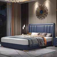 Nouveau design moderne de meubles de luxe lit King Size lit Queen Size de style moderne avec tête de lit