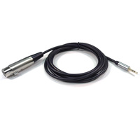Câble de microphone Weilige 5m en PVC gainé, XLR mâle vers 3,5 mm femelle, connexion audio pour ordinateur, audio domestique, téléphone portable, haut-parleur