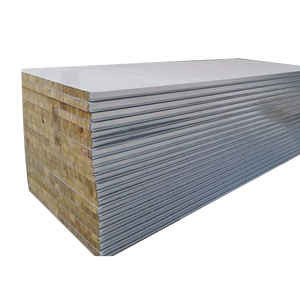 Panel sándwich de lana de roca de acero de Color, <span class=keywords><strong>aislamiento</strong></span> <span class=keywords><strong>térmico</strong></span> de alta calidad, para pared, precio, Panel de pared para sándwich Exterior - Product Image 1