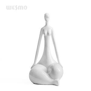 Escultura de resina polivinílica para decoración del hogar, estatua blanca china de alta calidad, venta al por mayor - Product Image 4