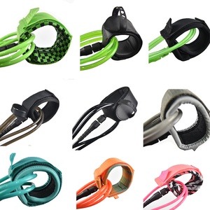 Laisse de surf professionnelle solide et légère, haute résistance, antidérapante, 4 à 12 pieds, avec doubles émerillons flexibles, couleur personnalisable - Product Image 5