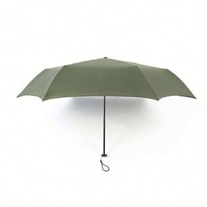 Paraguas Plegable de Tres Secciones de Fibra de Carbono, Protección Solar y UV, Portátil, con Revestimiento Negro, Venta al Por Mayor de Fábrica - Product Image 5
