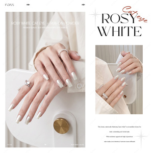 JTING Aurora Pearl Rosy White Cat Eye Gel 15ml Esmalte de Uñas Magnético UV Blanco Lechoso Sin Grises HEMA/TPO Free Gel Polish OEM - Product Image 4