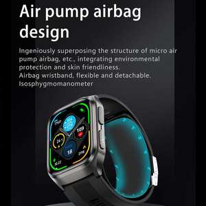 ساعة ذكية أنيقة للبيع بالجملة من AMOLED لمراقبة الصحة ساعة مراقبة ضغط الدم Montre Connecte ECG مع - Product Image 2