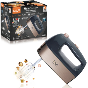 <span class=keywords><strong>เครื่อง</strong></span>ผสมอาหารแบบมือถือ RAF 300 วัตต์ 5 ระดับความเร็ว ผสมเนียน ใช้งานง่าย ทำความสะอาดสะดวก ดีไซน์กะทัดรัด เหมาะสำหรับการอบขนมในชีวิตประจำวัน - Product Image 1