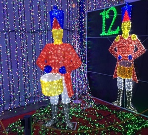 Vaca con motivo 3D para ordeño, de mucama, luces navideñas al aire libre, 12 días de Navidad - Product Image 5