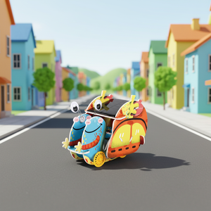 Kit de jouets éducatifs pour enfants, voiture solaire en forme d'escargot, puzzle en papier à faire soi-même, cadeau éducatif - Product Image 1