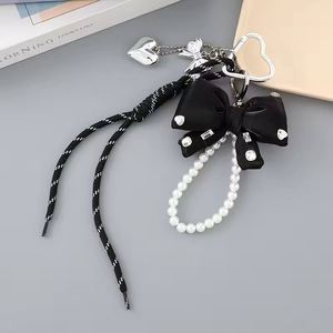 Creative Gift PU Leather Korean Bow <b>Key</b> <b>Chains</b> Bow Tassel Keyring Bag Accessories Pendant Cheer Bow Keychain - Product Image 4