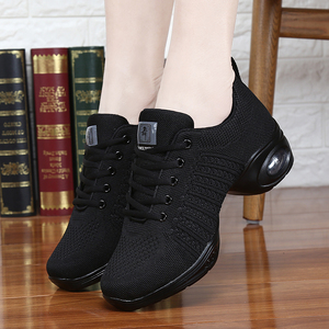 Zapatos Deportivos sepatu gaya berjalan kasual, sepatu olahraga dansa Platform Sneakers wanita - Product Image 4