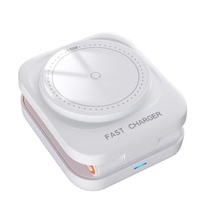 Penjualan Laris Charger Nirkabel 3 in 1 Magnetik 2.5W 5W 7.5W 15W Lipat untuk iPhone, Smartwatch, dan Earphone