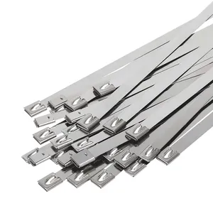 200mm Stainless Steel Cable Ties 304 Metal Cable Tie With 100 PCS