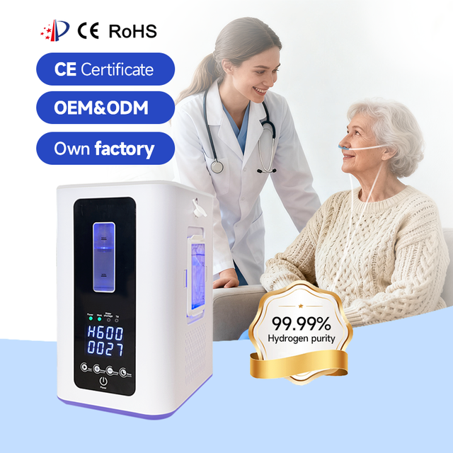High Purity 99.99% Hydrogen Oxygen Inhalation Machine Generator Touchable Screen H2 Inhaler Device Hydrogen Therapy Machine