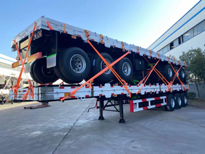 Semirremolque de Plataforma Plana de 3 Ejes, Plástico, Capacidad de Carga Máxima de 25001-30000 kg, Chasis para Transporte de Carga, Cierre Giratorio, Marca Fengniao - Product Image 4