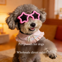 Lunettes de soleil pour chien en forme d'étoile, protection UV, rafraîchissantes, pour petites et moyennes races, cyclisme en extérieur, sports, chiots, toutes saisons - Grande Vente