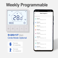 Termostato Inteligente Digital Programable Wifi Tuya para Calefacción de Habitaciones, Controlador de Temperatura para Sistemas de Calefacción por Suelo Radiante