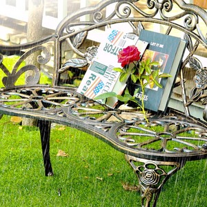 Chaise <span class=keywords><strong>de</strong></span> parc <span class=keywords><strong>banc</strong></span> d'extérieur chaise à fleurs Carton forgé meubles modernes <span class=keywords><strong>Pvc</strong></span> chaise <span class=keywords><strong>de</strong></span> noddle fonte d'aluminium fer <span class=keywords><strong>jardin</strong></span> Patio loisirs - Product Image 5